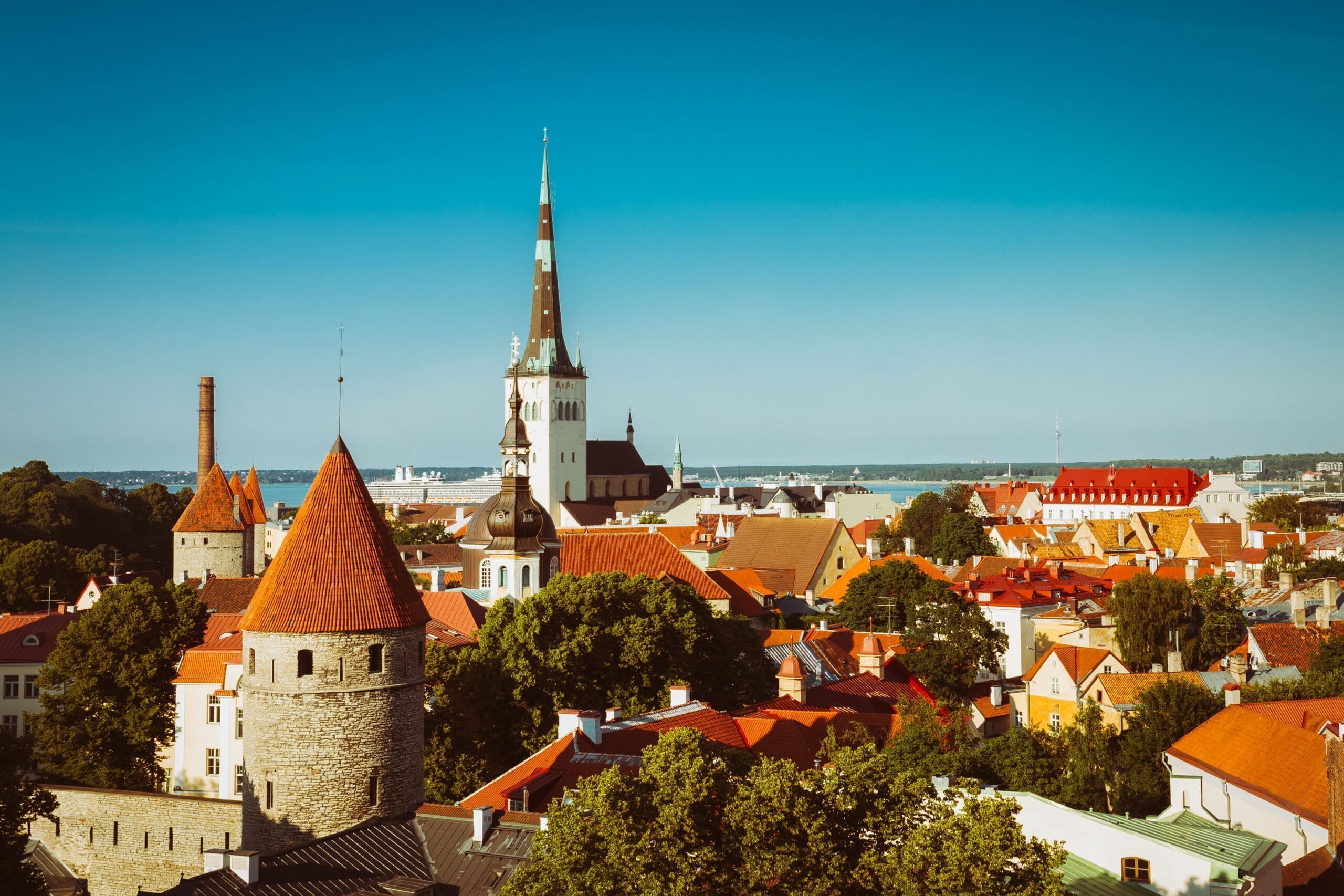 Scenic View Cityscape Old City Town Tallinn In Estonia Tours to Tallinn - Estonia - IBG Travel